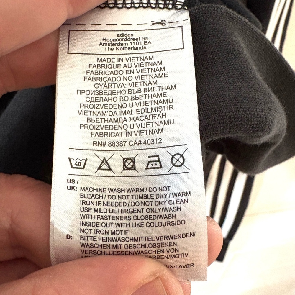 Adidas Charcoal Zip-Up Hoodie - Picture 5 of 6